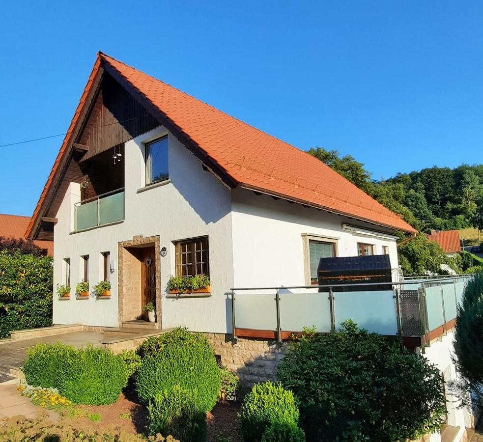 Ferienwohnung Am Rennsteig Bei Eisenach - Ilona Schmidt Wolfsburg-Unkeroda Exterior foto